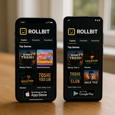 RollBit - App beschikbaarheid - Mobiele browser