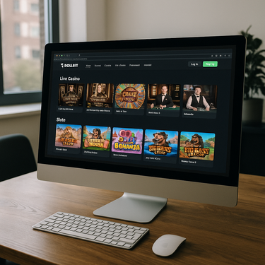 RollBit - Moderne en gebruiksvriendelijke interface - Desktop weergave